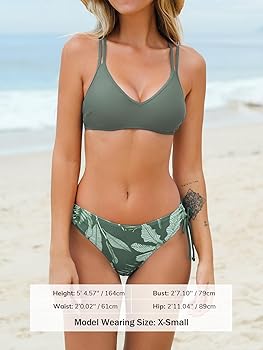 Amazon.com: CUPSHE Women Swimsuit Bikini Set Two Piece
